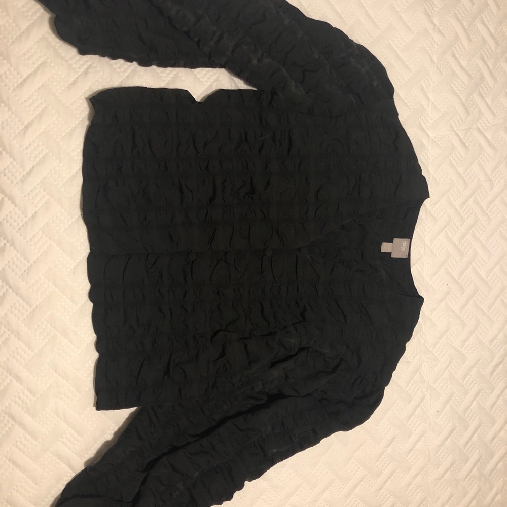 Black ASOS long sleeve blouse
